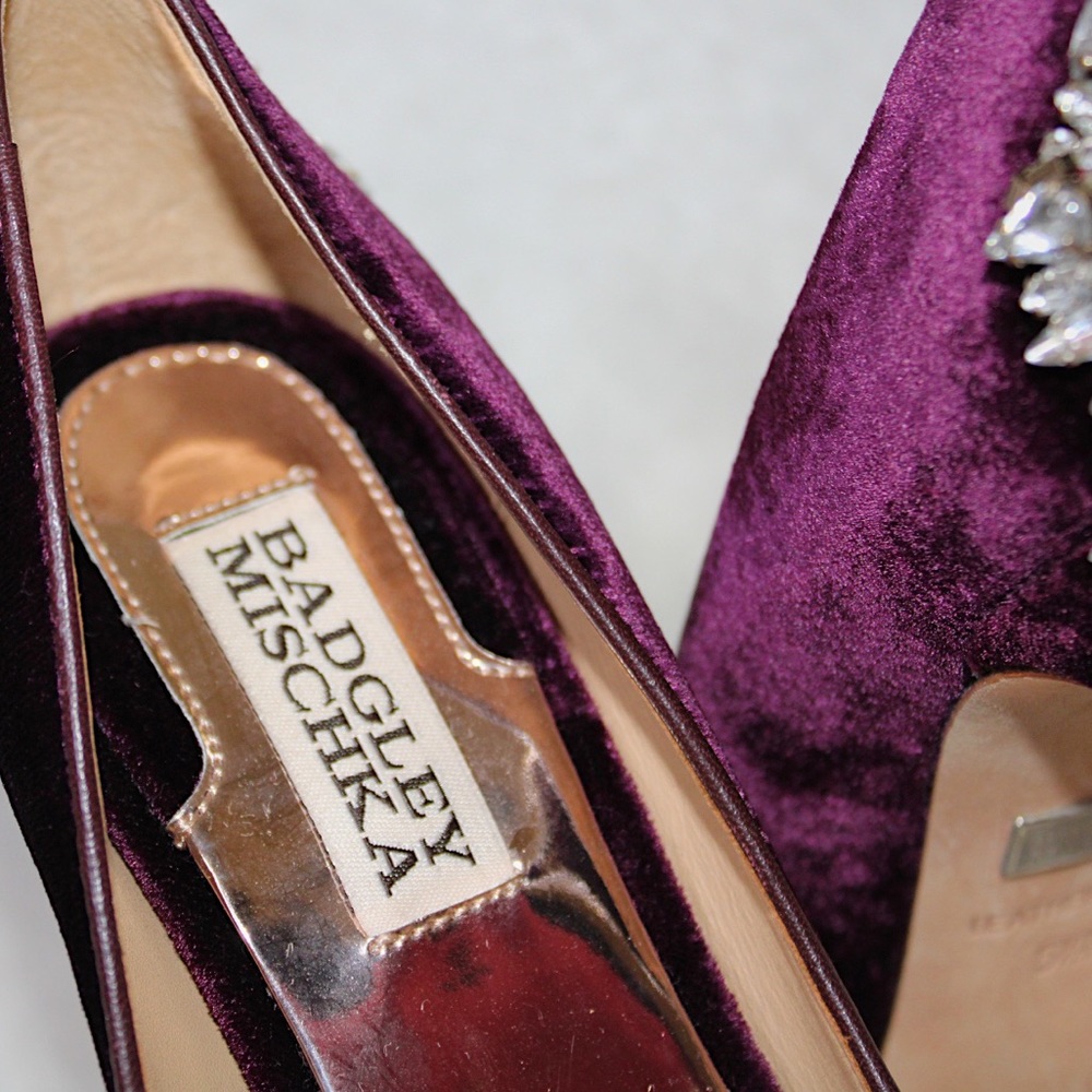 HP🖤 Like New! Badgley Mischka Heels - Picture 7 of 8